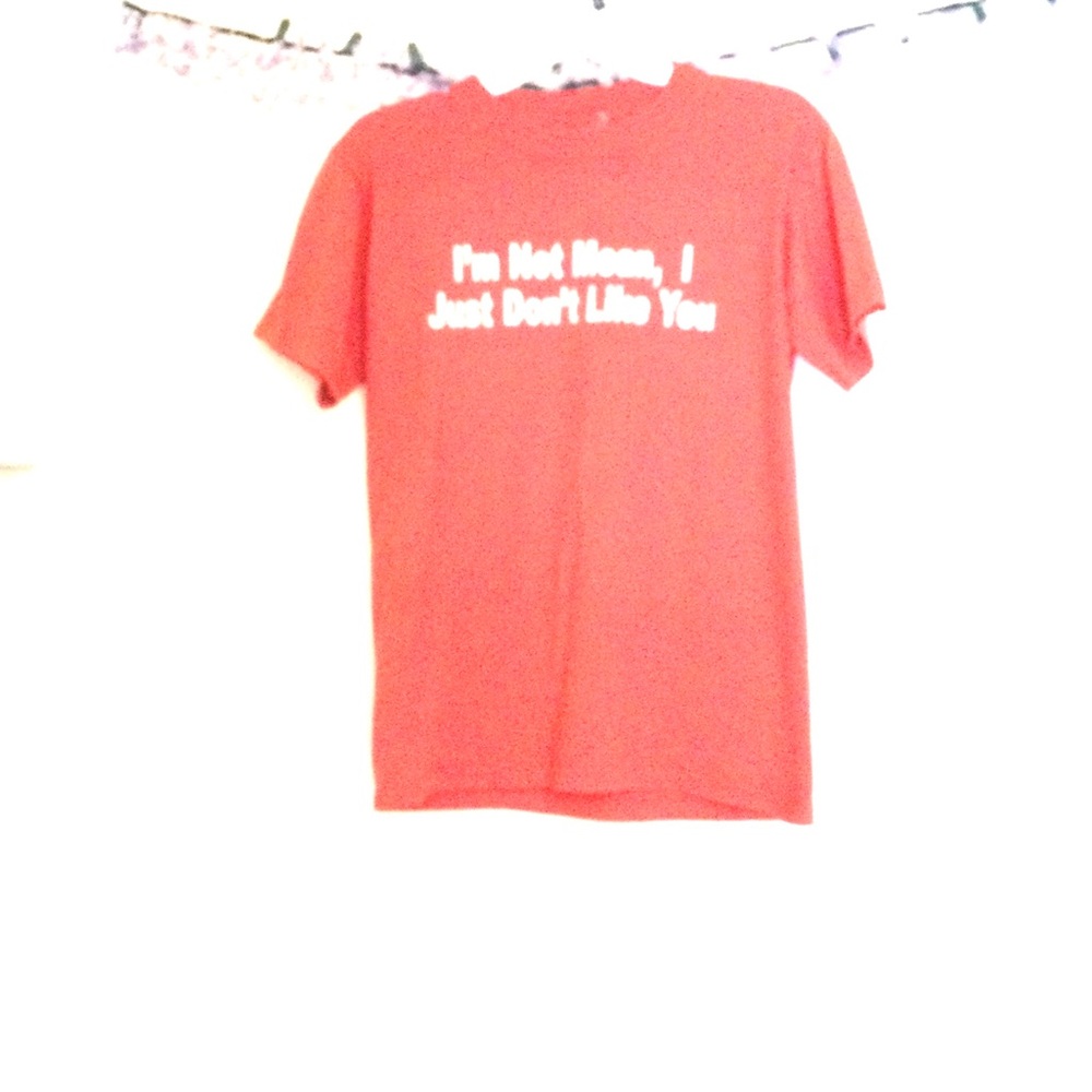 Red Short Sleeve Crew Neck Tee Unisex